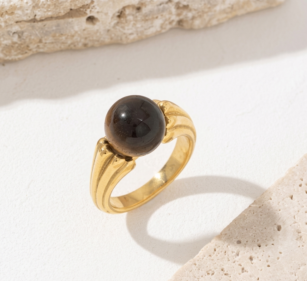Anello Sfera Pietra e Luce